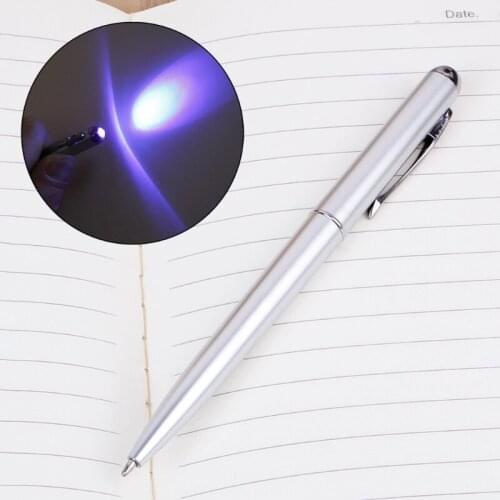 Creative Magic LED UV Light Ballpoint Pen With Invisible Ink Secret Pen