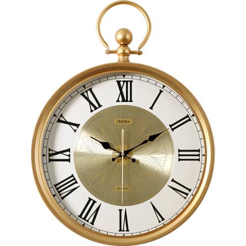 Nordic Luxury Wall Clock Metal Creative Gold Clock Mechanism Living Room Modern Silent Hanging Watch Home Duvar Saati Gift FZ532