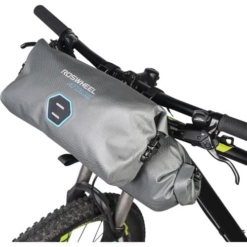ROSWHEEL 2pcs/set 12L Full Waterproof 840D TPU MTB Road Bike Bags Handlebar Front Bag Cycling Bike Bicycle Accessories ATTACK