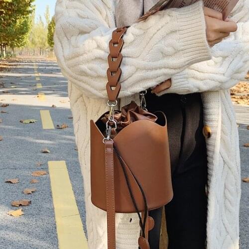 Brand design women shoulder bag Large capacity Chain bucket Handbags Quality PU leather Womens Totes Shopping Bag bolsa feminin