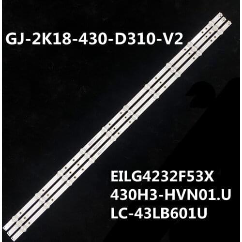 Led backlight for SHARP GJ-2K18-430-D310-V2 2108Z10D0BCC8BH00D EILG4232F53X 430H3-HVN01.U LC-43LB601U