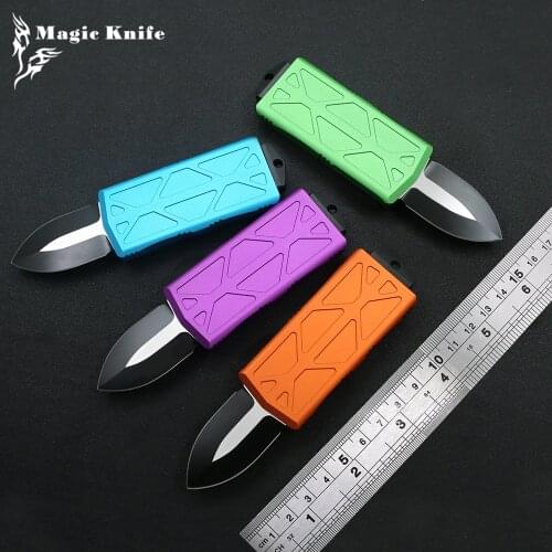 Magic 6 Styles OTF Exo Cet KNIFE D2 Blade Aluminum Handle Camping Survival Outdoor EDC Hunt Tactical Tool Kitchen Dinner Cutter