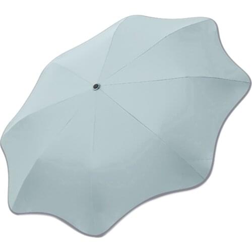 Rounded Corner Windproof Compact Travel Umbrella, Sunshade Umbrella UV Protection Sun & Rain Umbrella