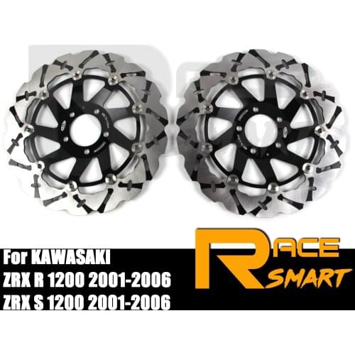 ZXR1200 2007-2006 Motorcycle CNC Front Brake Disks Discs Rotor For KAWASAKI ZXR1200R ZX1200S 2001-2006 ZXR-1200R 2002 2003 2004