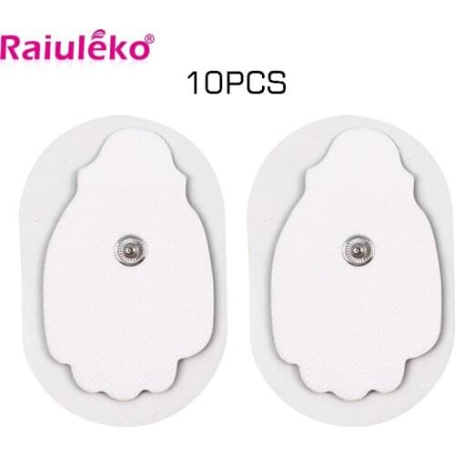10pcs Self Adhesive Replacement Electrode Pad Non-woven Sector 4.5*7.3cm TENS for Muscle Stimulator Tens Machine Pads Support