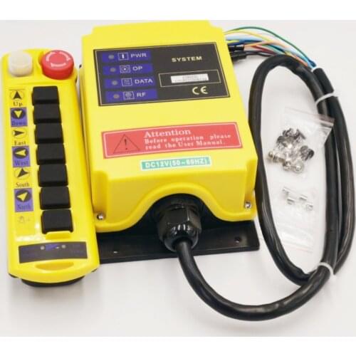 12V ~ 415VAC 1 Speed 1 Transmitters Control Hoist Crane Radio Remote Control Push Button Switch System Controller