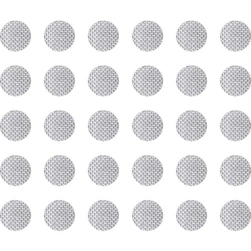 30Pcs Self Adhesive Ear Buds Mats Earphone Steel Mesh Anti Dust Net Headset Earpiece Pads Reusable Dust Headphone Earbuds Sheets