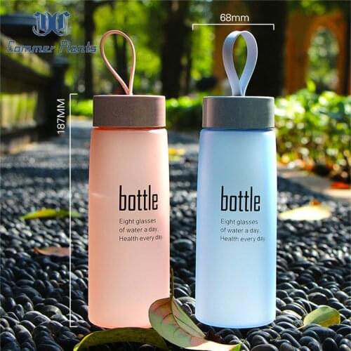 520ML Frosted Plastic Water Jug Outdoor Sport Leak Proof Water Bottle Modern Fashion Transparent Portable Drinkware Kids Gift