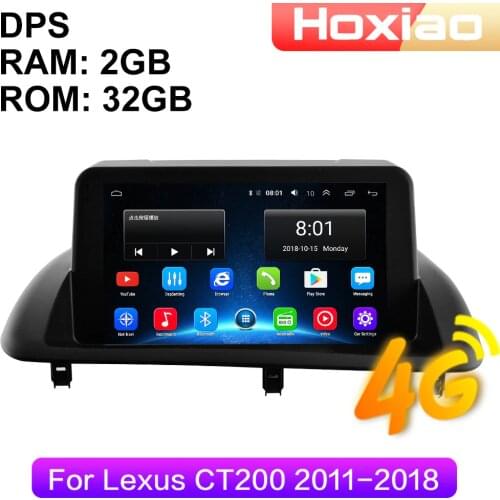 4G Android 2 Din Car Radio multimedia video player For Lexus-CT200 2011 2012 2013 2014 2015 2016-2018 navigation GPS audio 2din