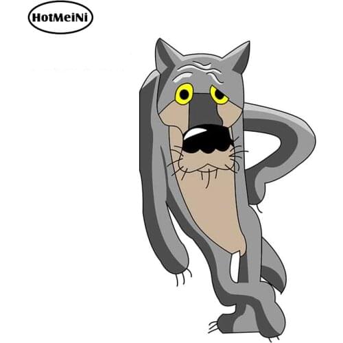 HotMeiNi 13cm x 7.7cm For Wolf You Come In If Th Fine Decal Anime Car Stickers Waterproof Scratch-proof For JDM SUV RV