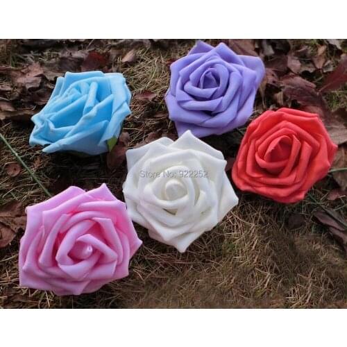 7CM artificial floral foam eva roses bouquet,diy craft arrangements kissing ball&bride hand flower&decoration for car&arch&led