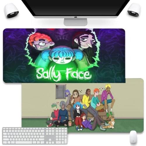 Sally Face game Natural Rubber Gaming mousepad Desk Mat Mouse Pad Company Large Keyboard PC Desk Mat Takuo Anti-Slip Comfort Pad