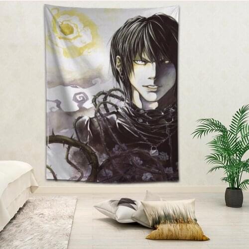 Hot Selling Custom Death Note Wall Tapestry Home Decorations Wall Hanging Tapestries For Living Room Bedroom More size