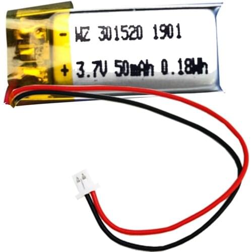 Polymer lithium battery 301520-50mah Bluetooth headset point reading pen 3.7V rechargeable lithium battery