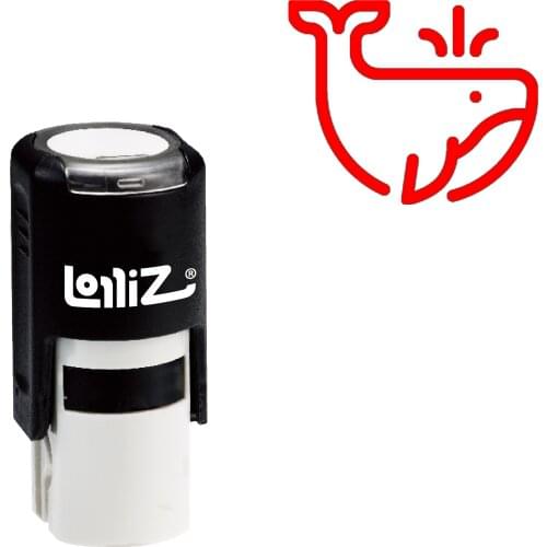 LolliZ Whale Self-Inking Rubber Stamp - Modern Symbol Series