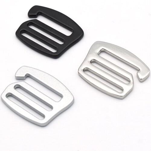 25mm G Hook Metal Adjuster Slide Buckle,Dog Collar Hardware Strap Buckle Making Purse Handbag Backpack Webbing Supplies 6pcs