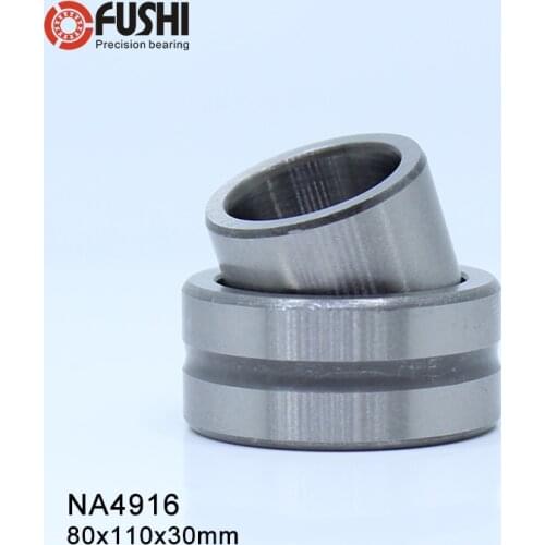 NA4916 Bearing 80*110*30 mm ( 1 PC ) Solid Collar Needle Roller Bearings With Inner Ring 4524916 4544916/A Bearing