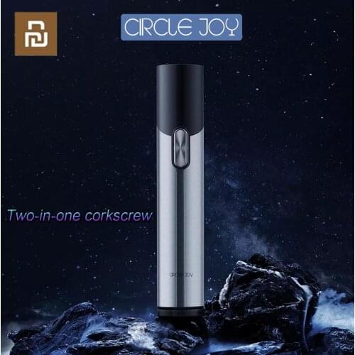 New Youpin Circle Joy Two-in-one Corkscrew Opener Rechargeable Stainless Steel Food Grade Material Electric Opener For Wine Beer