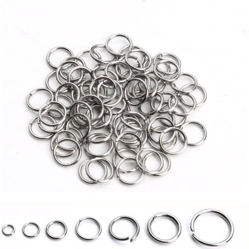 200 Pcs Stainless Steel Open Jump Ring 3/4/5/6/8/10mm Dia Round Gold Color Split Rings For Diy Jewelry Making Findings