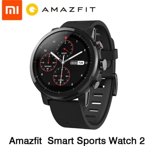 [English Version] Xiaomi Huami Amazfit Stratos Smart Sports Watch 2 GPS 5ATM Water 1.34'' 2.5D Screen Firstbeat Swimming Watch