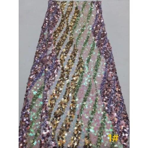 Bridal French Tulle Lace Fabric SYJ-9623 Embroidered Nigerian Laces Fabric with sequins