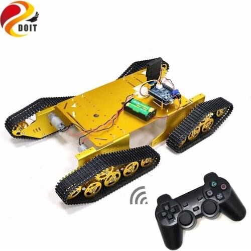 T900 Bluetooth/Handle/WiFi RC Control Robot Tank Chassis Car Kit with UNO R3 Development Board+ 4 Road Motor Driver Board DIY