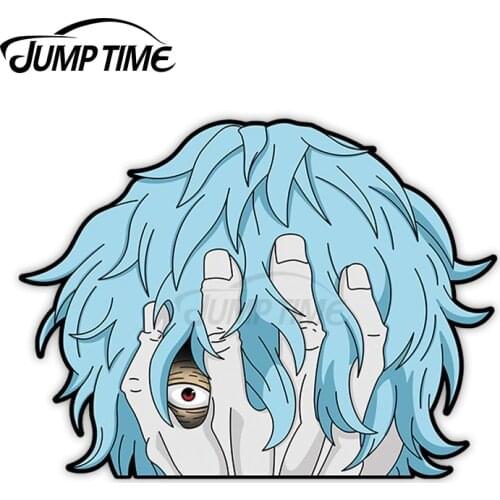 JumpTime 13 x 7cm For Tomura Shigaraki Peeker VAN Cartoon Decal Windows Air Conditioner Car Stickers Personality Vinyl Car Wrap