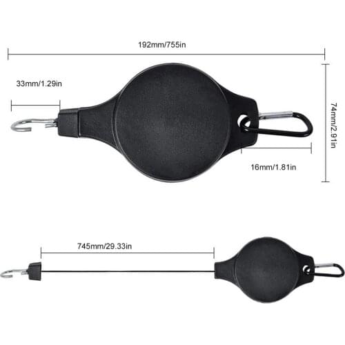 Retractable Hanging Basket Pull Down Hanger Pulley Garden Baskets Plant Pots Hanging Basin Retractable Hook Under 15kg