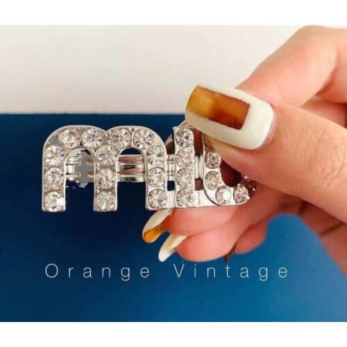 Crystal word letter hair clips Hair Pins Bobby Pins Barrettes Hair Grip Hair Styling Wedding Accessories Jewelry