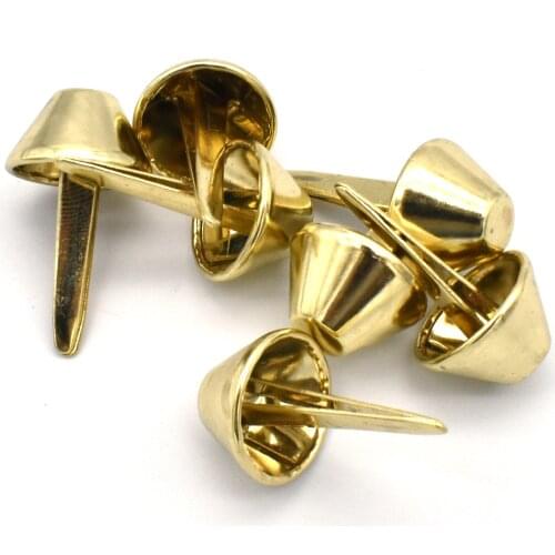 Iron Studs Nailhead Spike Bronze Flat Cone Rivet Making Hardware Purse Handbag Craft Bag Leather DIY Accessories Supplies