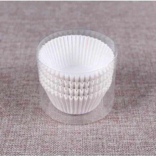 100Pcs/Lot Pure White Cupcake Liners Food Grade Paper Cake Baking Muffin Kitchen Cases Molds