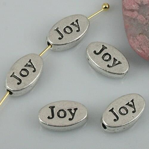 32pcs Tibetan Silver color Joy spacer beads EF0444