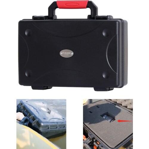 335x240x110mm Protective Safety Toolbox Plastic Sealed Waterproof Equipment Case Photographic Instrument no Exhaust Valve