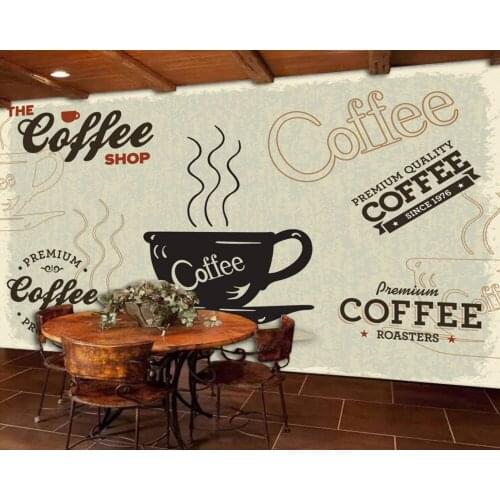 Free Shipping 3D Custom Photo Mural European Retro Cafe Restaurant Background Wall Painting KTV Bar Wallpaper Kitchen Mural