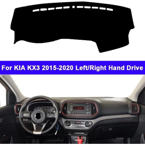 Car Dashboard Cover DashMat Carpet For KIA KX3 2015 2016 2017 2018 2019 2020 RHD LHD Console Protector Auto Sun-Shade Non-slip