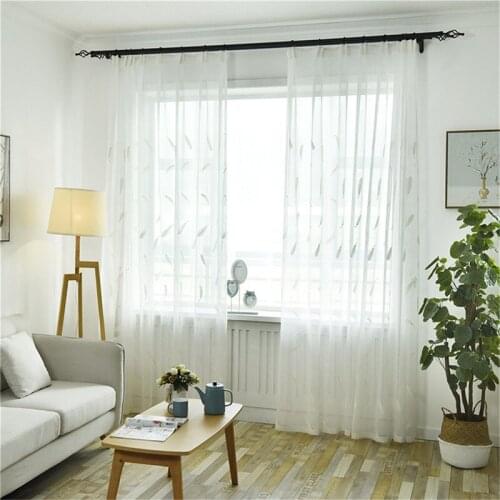 GYV1044 Modern Little Feather 1PC Sheer Voile Tulle Curtains "Customise" Living Room Kitchen Bedroom Home Decorative Window