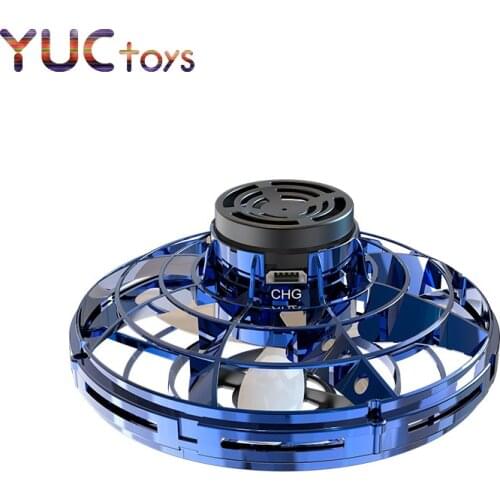 Flynova Mini Drone LED UFO type Flying Helicopter spinner Fingertip Upgrade Flight Gyro Drone Aircraft Toy Adult Kids Gift