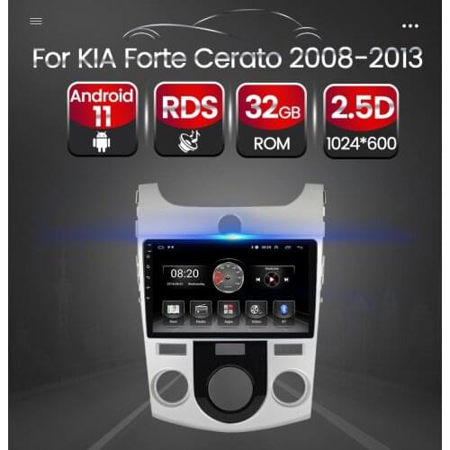 Tomostrong 4 CORE For Kia Forte Cerato 2008 2009-2013 Car Radio Multimedia Video Player Navigation GPS Android Eight core 2+32G
