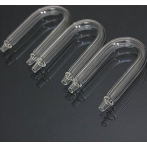 New U Shaped Glass Tube Bend for Aquarium Co2 System Diffuser Fish Tank Water Pump Airline Tube Connector