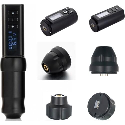 Newest Rotary Tattoo Wireless Machine Pen Coreless Motor Strong Quiet With LCD Digtal Mini Charing Power For Tattoo