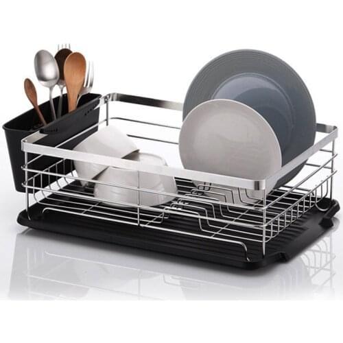 Single-layer dish rack filter water kitchen multi-function dish rack storage drain rack tableware dish rack dishrack