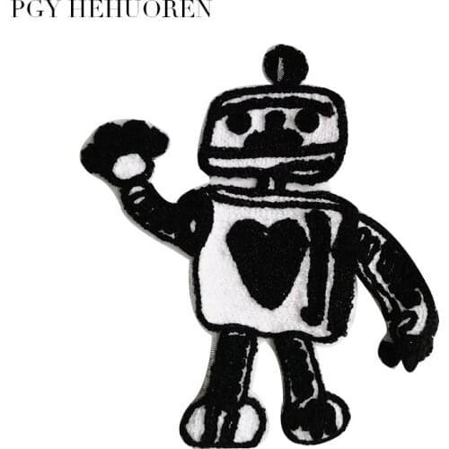 PGY Plush patch Sew-On clothes For childrens down jacket autumn and winter hot cartoon shoulder badge DIY creative decoration