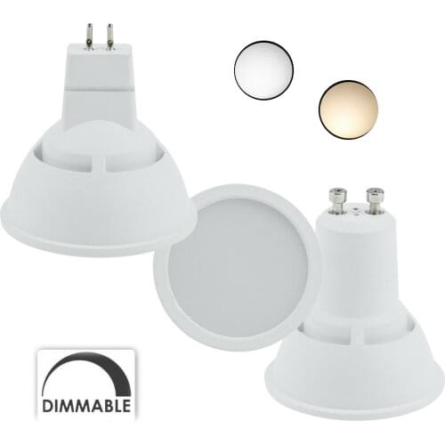 Dimmable LED Spotlights Acrylic+Aluminum 10W GU10 MR16 220V 230V 240V Bedroom Table Lamp Bulbs White Spot Warm/ Cold White