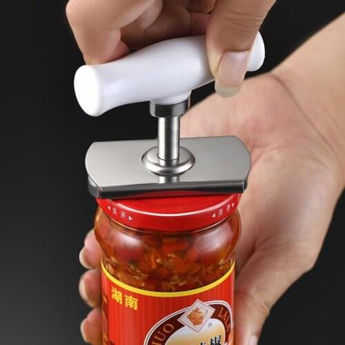 Adjustable Canned Jar Opener Stainless Steel Lids Off Jar Opener Bottle Opener Can Opener for 1-4 Inches Kitchen Gadget E11816