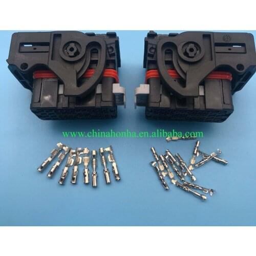 ECU female 48 pin for 5007620481automotive central contral system wire harness Connectors pcs kits 643201311 with crimp terminal