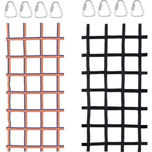 Kids Outdoor Climbing Net Climbing Cargo Net Heavy Duty Climbing Nets For Children Outdoors Garden Swing Hanging Step Ladder