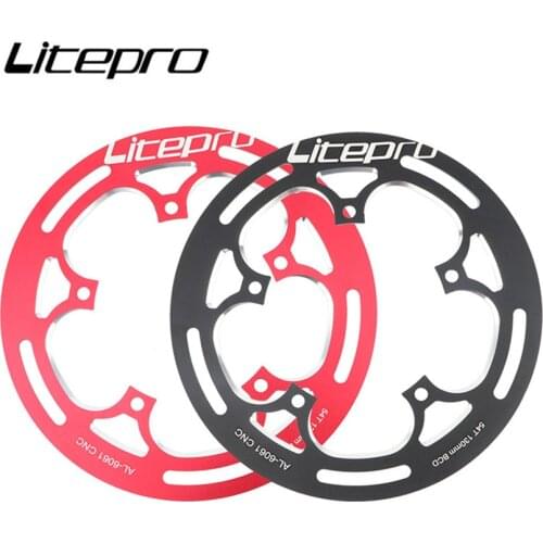 LP Road Bicycle Full CNC MTB Mountain Bike Process Black For 130BCD 52/53/54T Chainwheel Crankset Protector Chainring