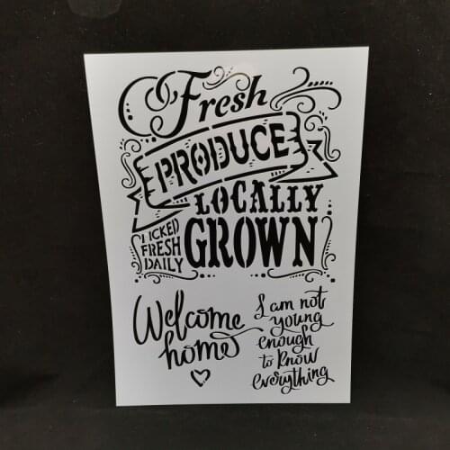 English letter Layering Stencils for Diy scrapbook/photo album Decorative Embossing coloring,painting stencil,home decor