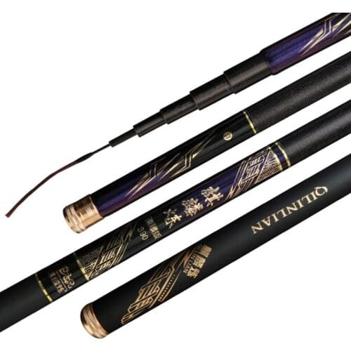 19 high quality super hard light telescopic fishing rod 2.7/3.6/3.9/4.5/5.4/6.3m carbon fiber freshwater stream fishing rod