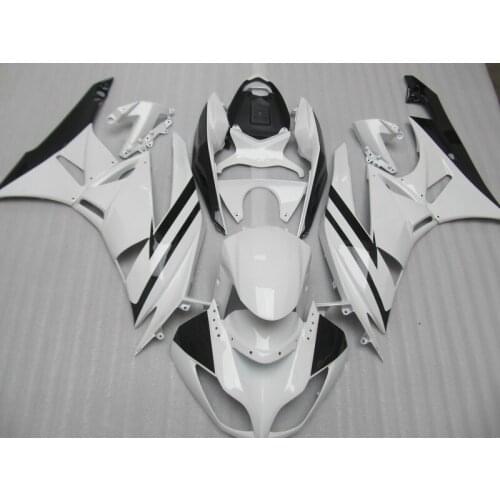 High quality ABS Fairing kits for Kawasaki ZX 6R 2009 - 2012 NINJA zx6r 09 10 11 12 white black plastic fairings set PA9